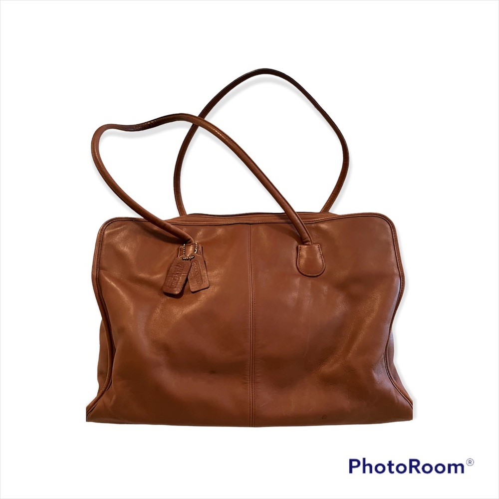 Vintage Coach Ladies Oversized Attaché Briefcase Shoulder Computer Bag